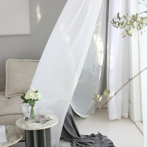 Chiffon White Sheer Curtains