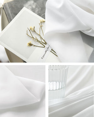 Chiffon White Sheer Curtains