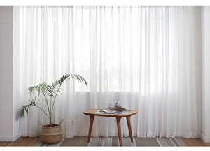 Chiffon White Sheer Curtains